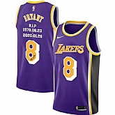 Lakers 8 Kobe Bryant Purple R.I.P Signature Swingman Jerseys Dyin,baseball caps,new era cap wholesale,wholesale hats